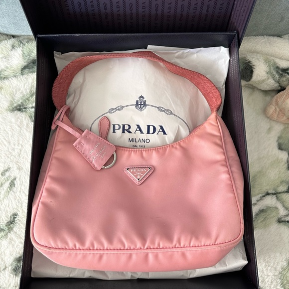 Prada Pink Nylon Mini Re-Edition 2000 Shoulder Bag - Picture 8 of 8